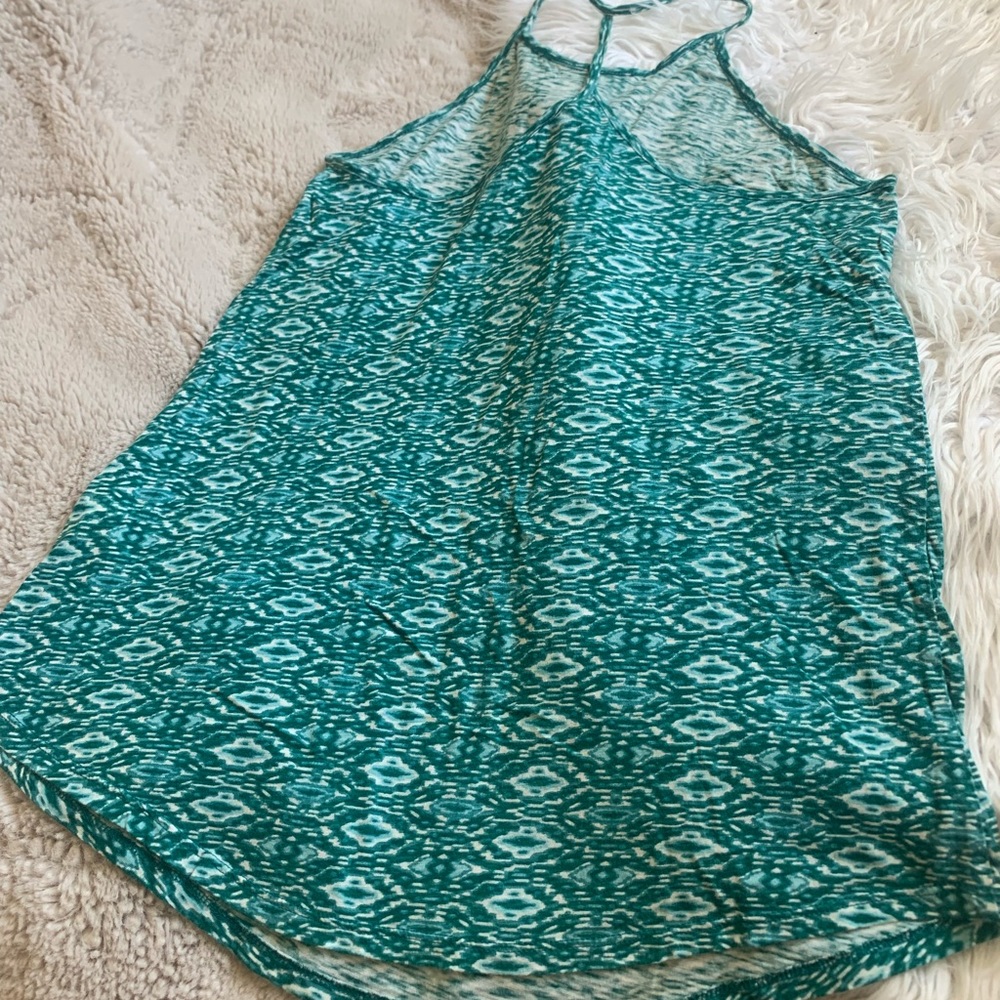 Lucky Teal Top with T back detail
